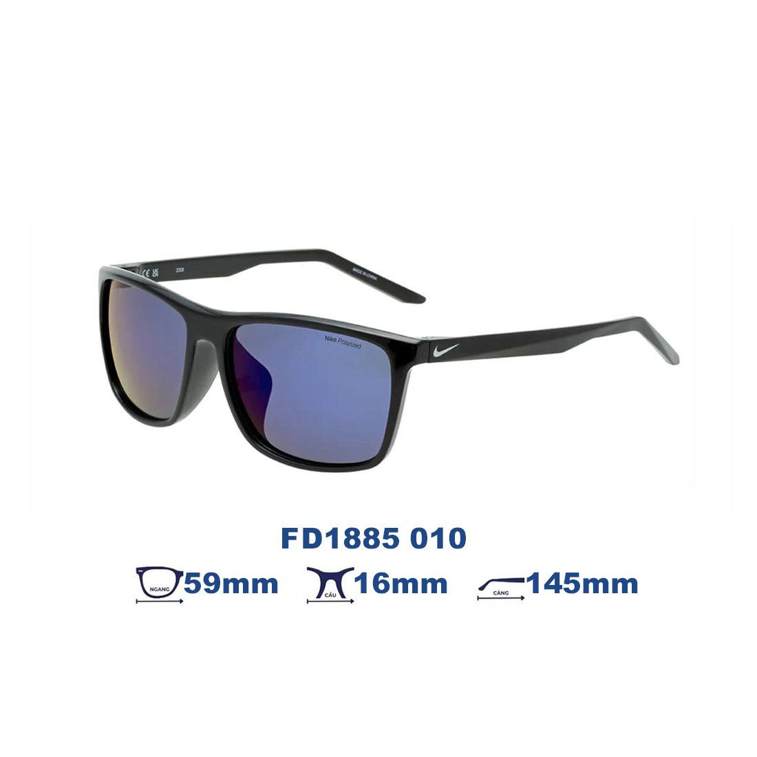 Kính mát NIKE FD1885 010 màu đen