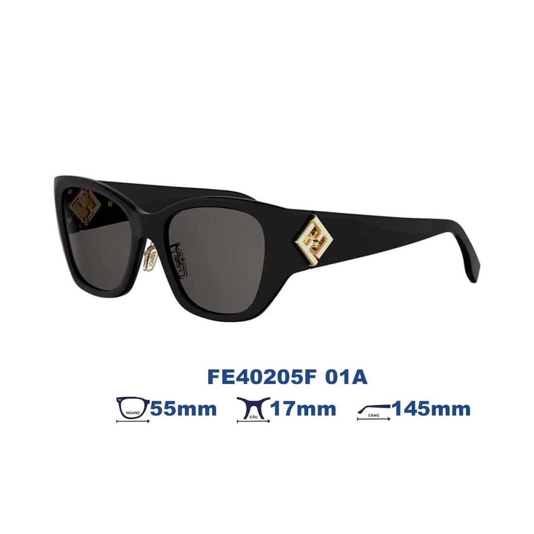 Kính Mát FENDI FE40205F 01A