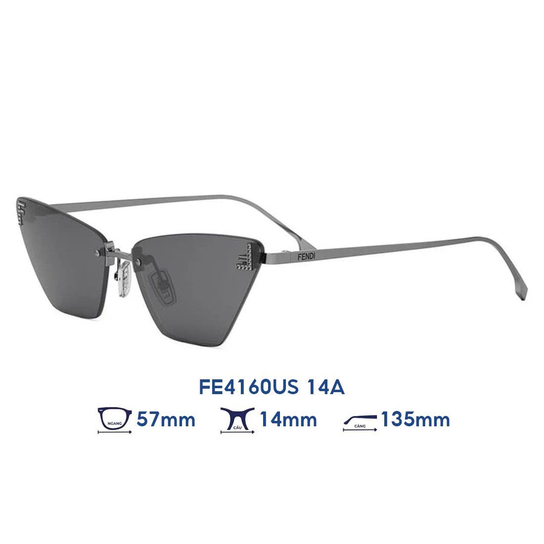  Kính mát FENDI FE4160US 14A 