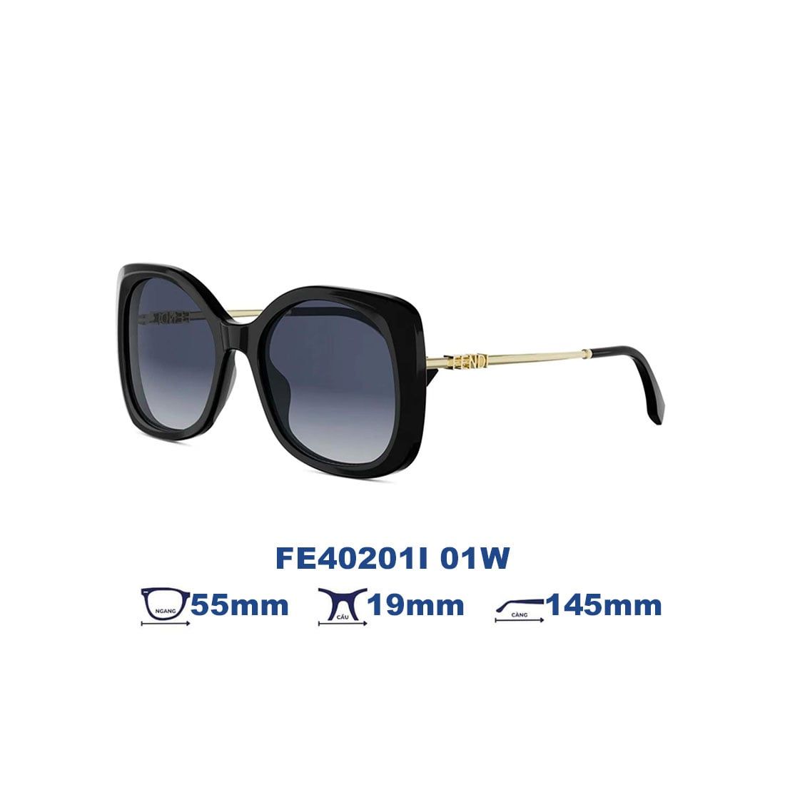 Kính Mát FENDI FE40201I 01W