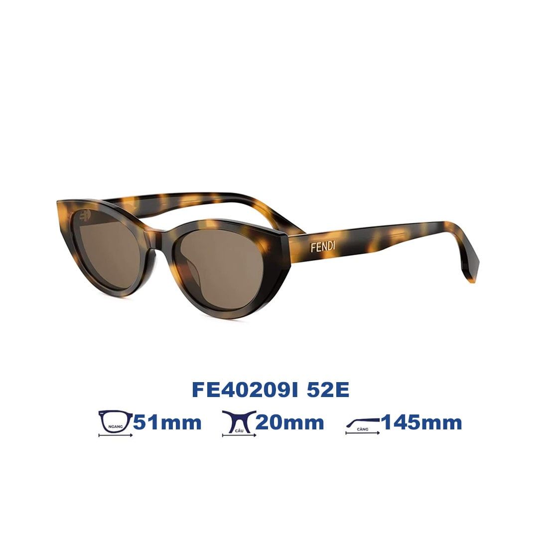 Kính Mát FENDI FE40209I 52E