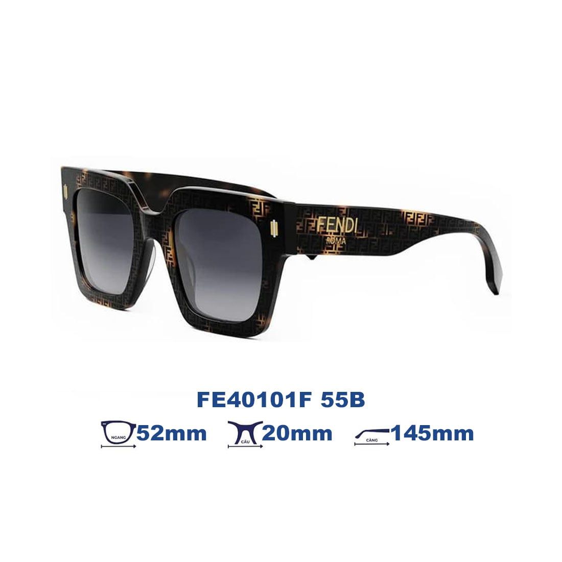 Kính Mát FENDI FE40101F 55B