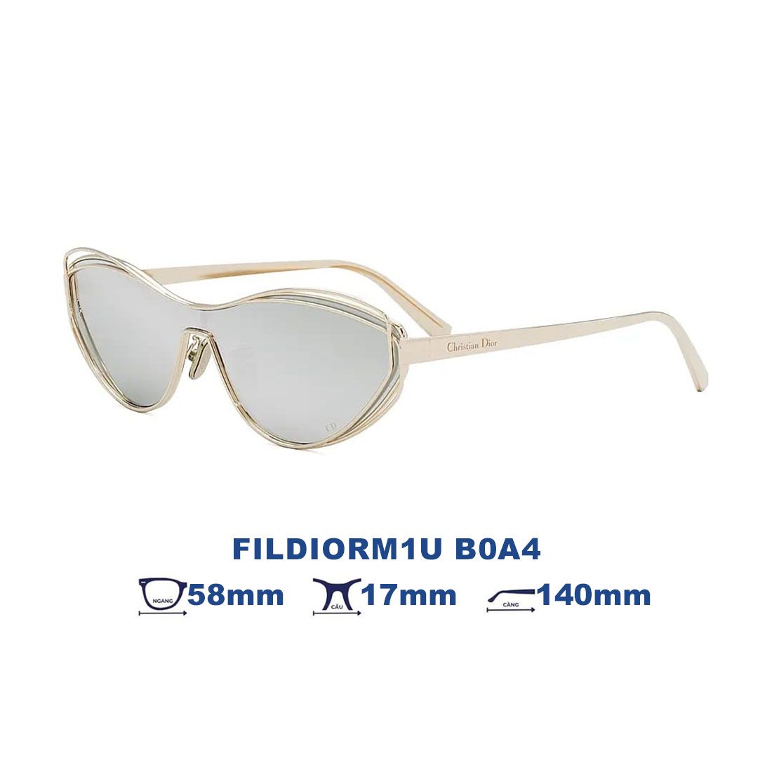 Kính mát Dior FILDIORM1U B0A4 góc chính diện
