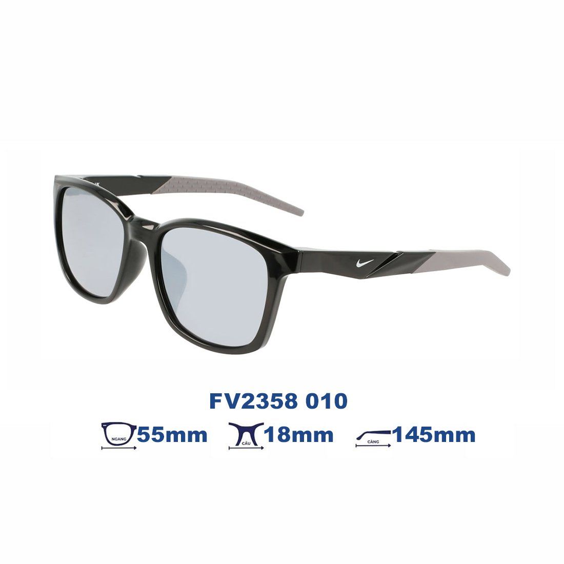 Kính mát Nike FV2358 010 màu đen