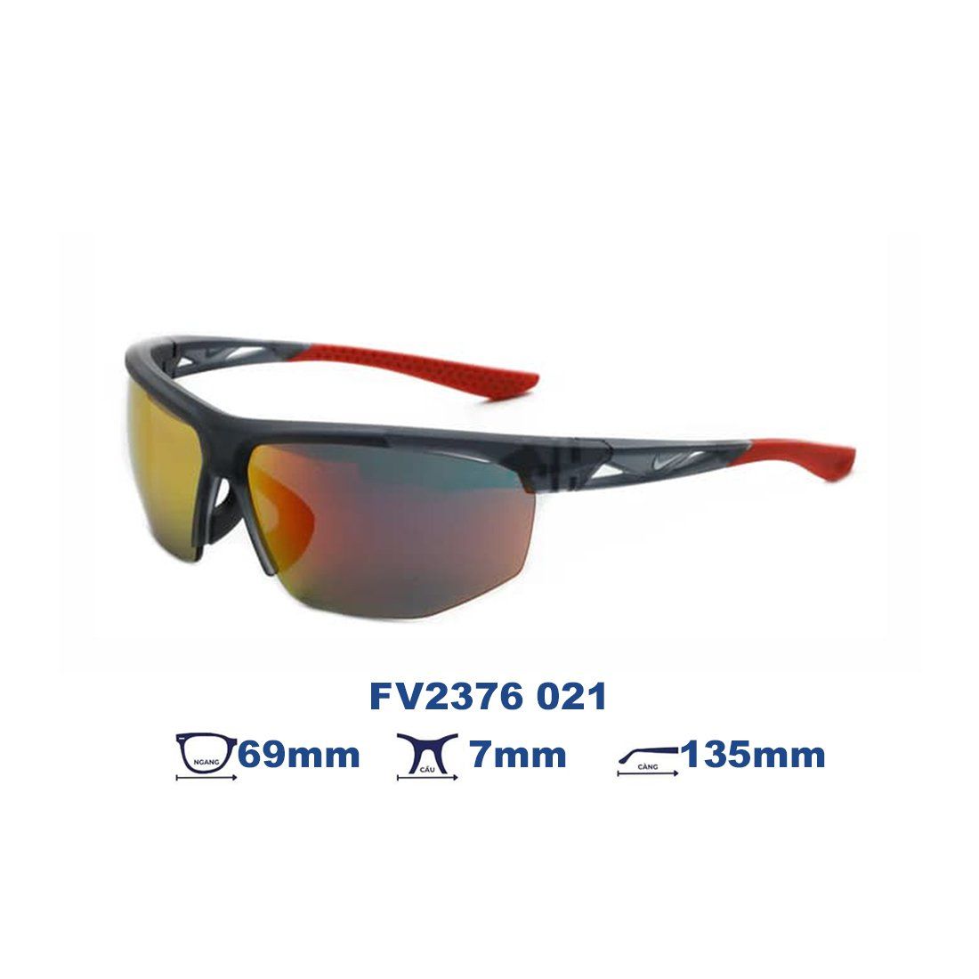 Kính mát Nike FV2376 021 màu xám