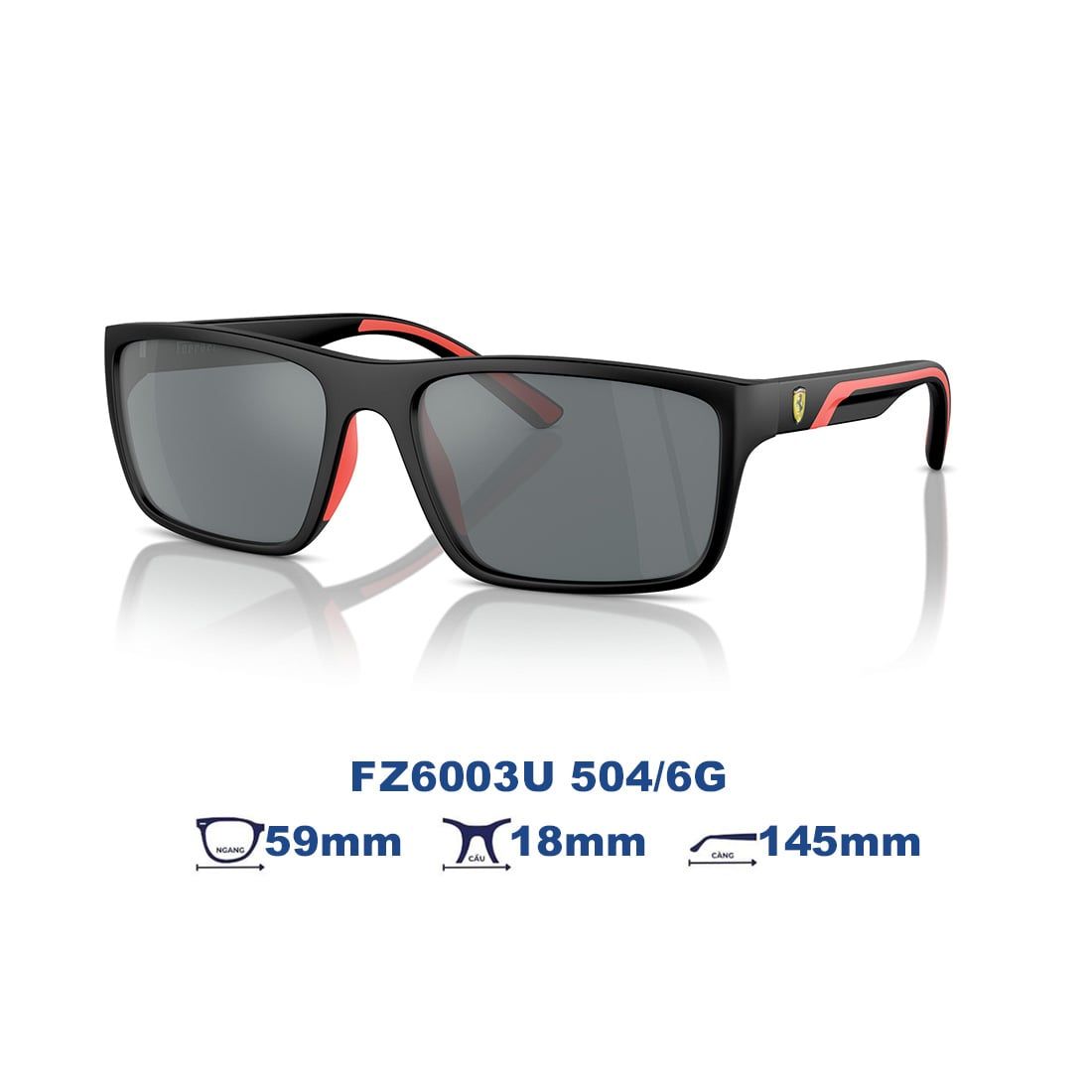  Kính mát Ferrari Scuderia FZ6003U 5046G 