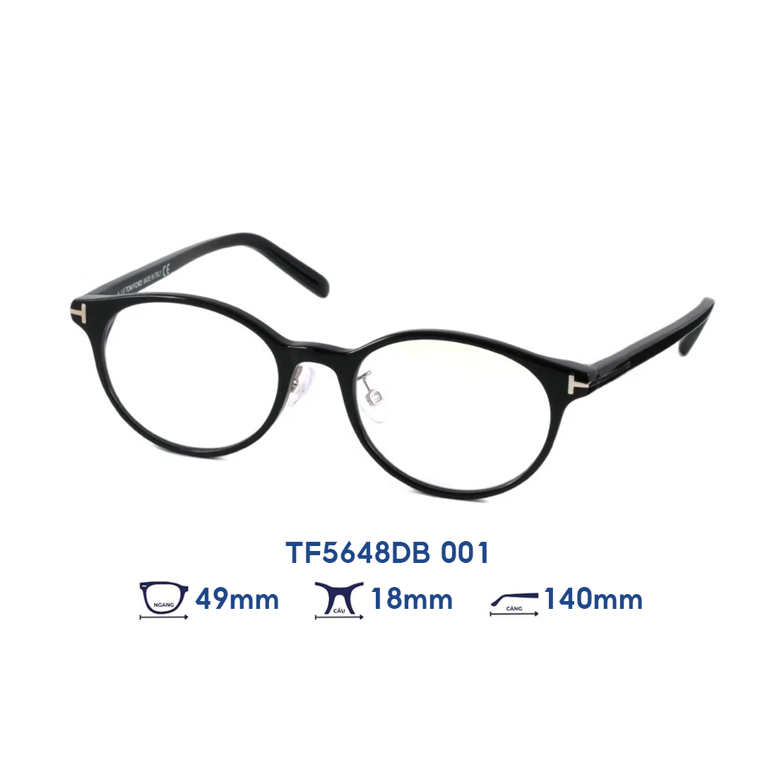  Gọng kính Tom Ford TF5648DB 001 