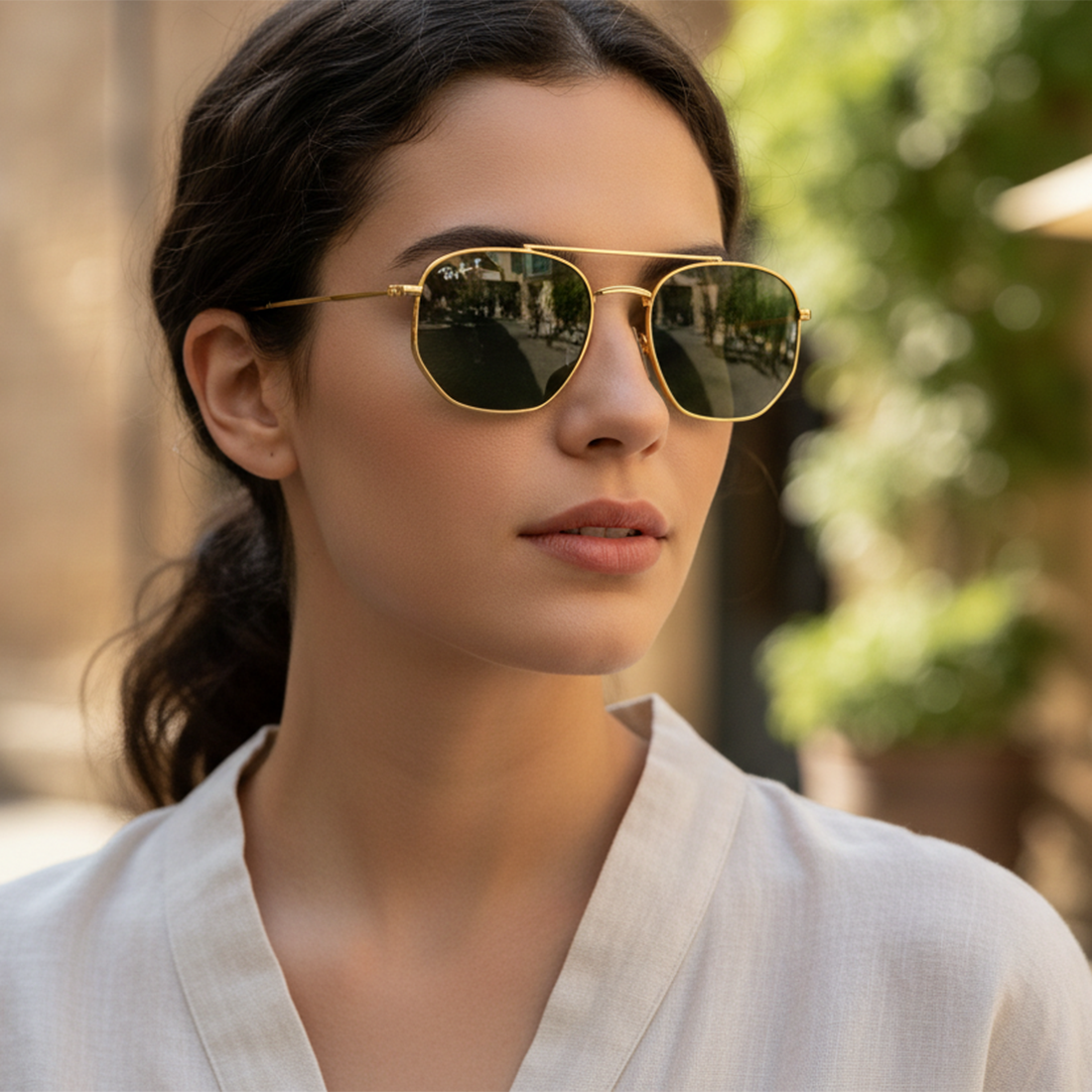 Kính mát RAYBAN RB3707 001/O9 - Khung Vàng Kim Tròng Xám