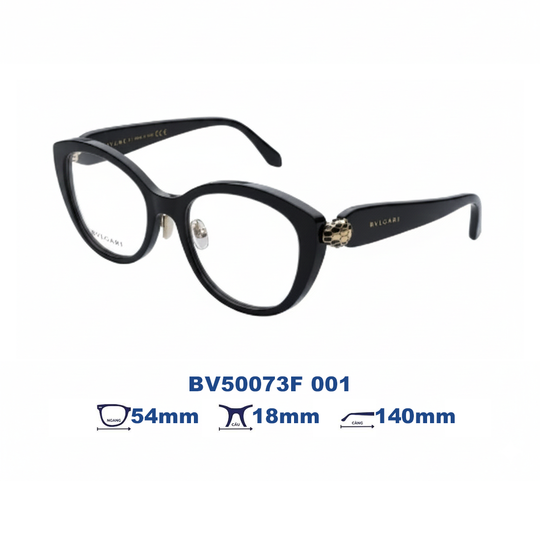 Gọng kính BVLGARI BV50073F 001