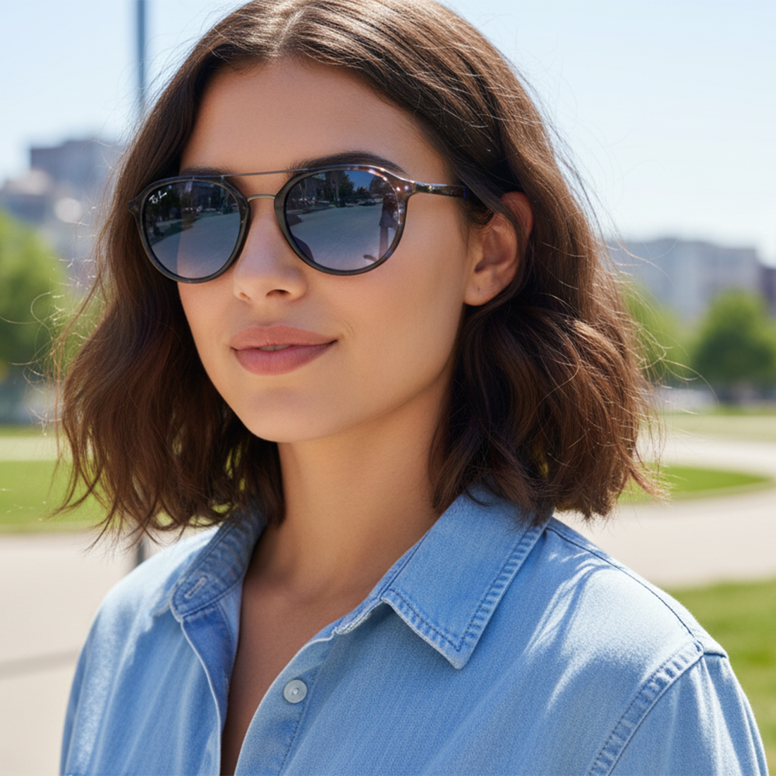  Kính mát RAYBAN RB2215F 14303F 