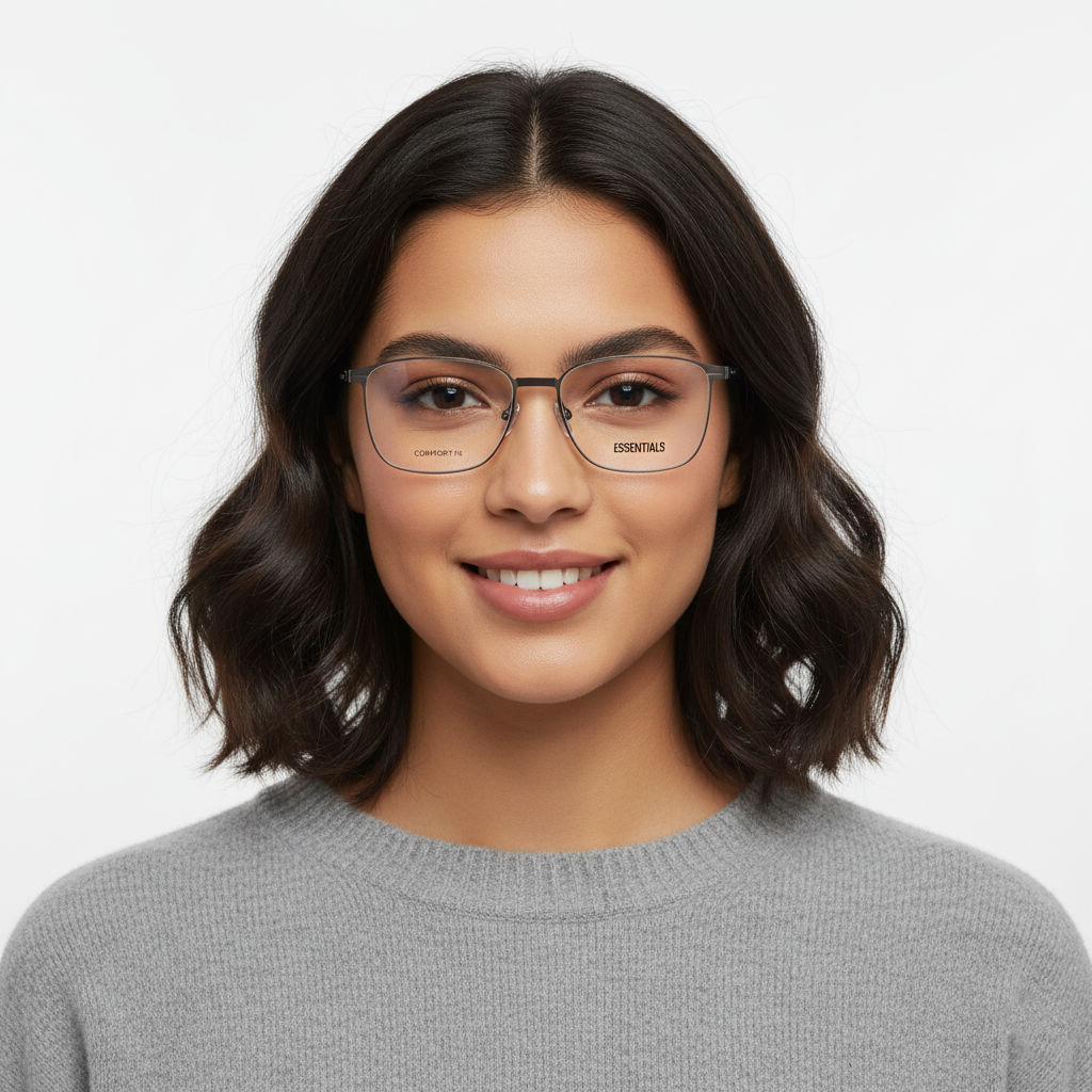  Gọng kính ESSENTIALS COMFORTE16 GUN/BLK 
