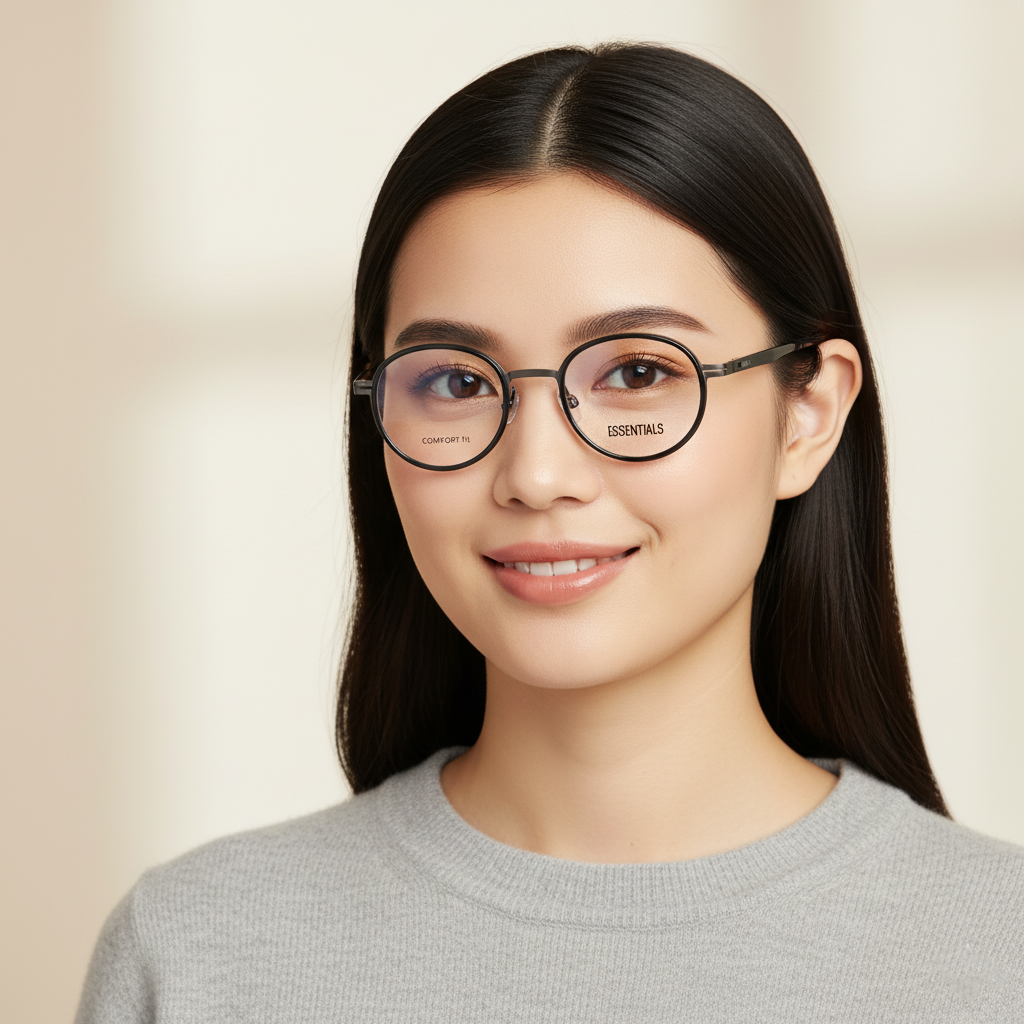  Gọng kính ESSENTIALS COMFORTE2 BLACK 