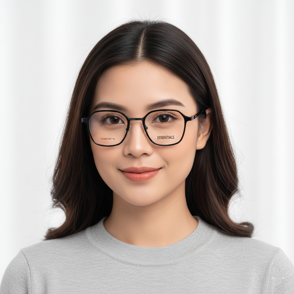  Gọng kính ESSENTIALS COMFORTE4 BLACK 