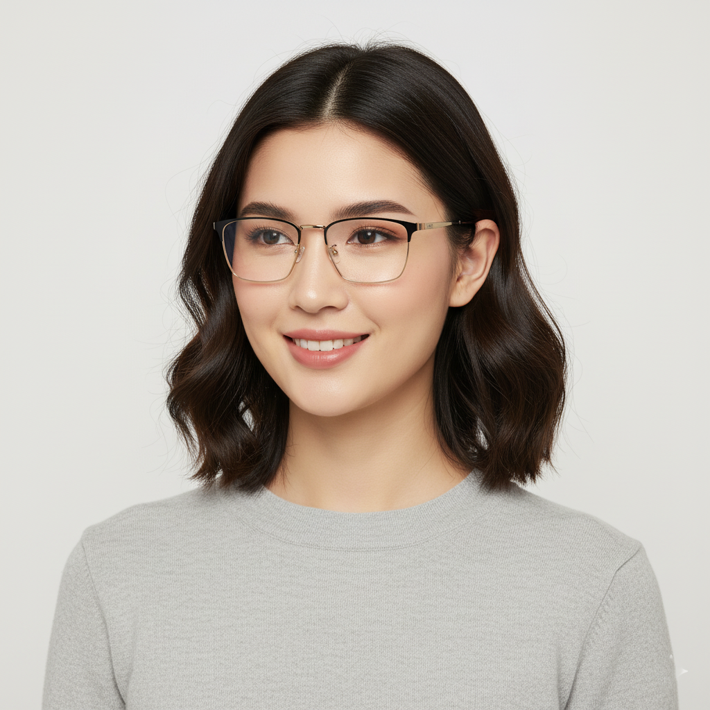  Gọng kính ESSENTIALS EXECUTIVE3 BLK/GLD 