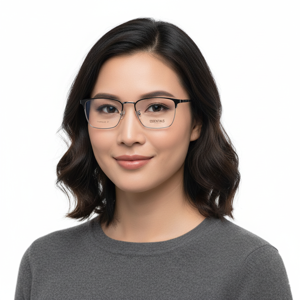  Gọng kính ESSENTIALS EXECUTIVE3 BLK/SLR 