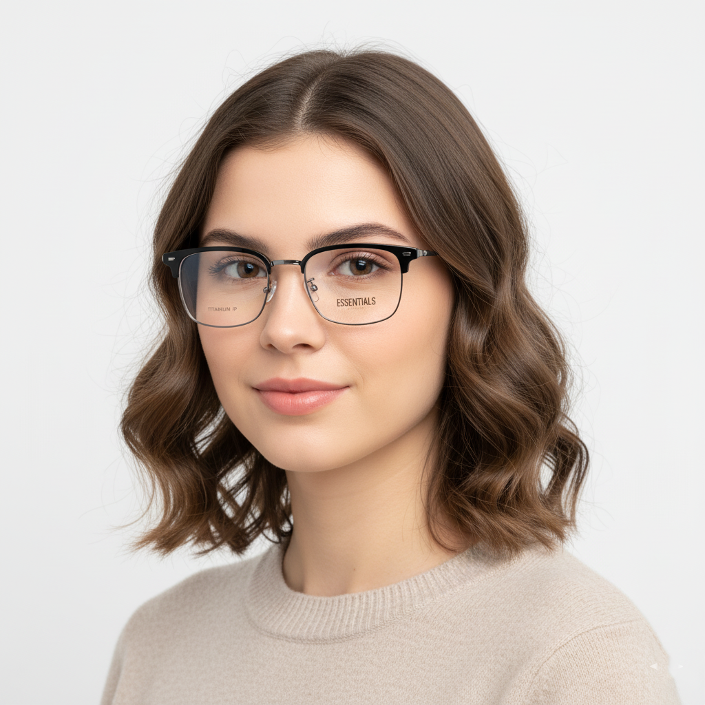  Gọng kính ESSENTIALS EXECUTIVE6 BLK/GUN 