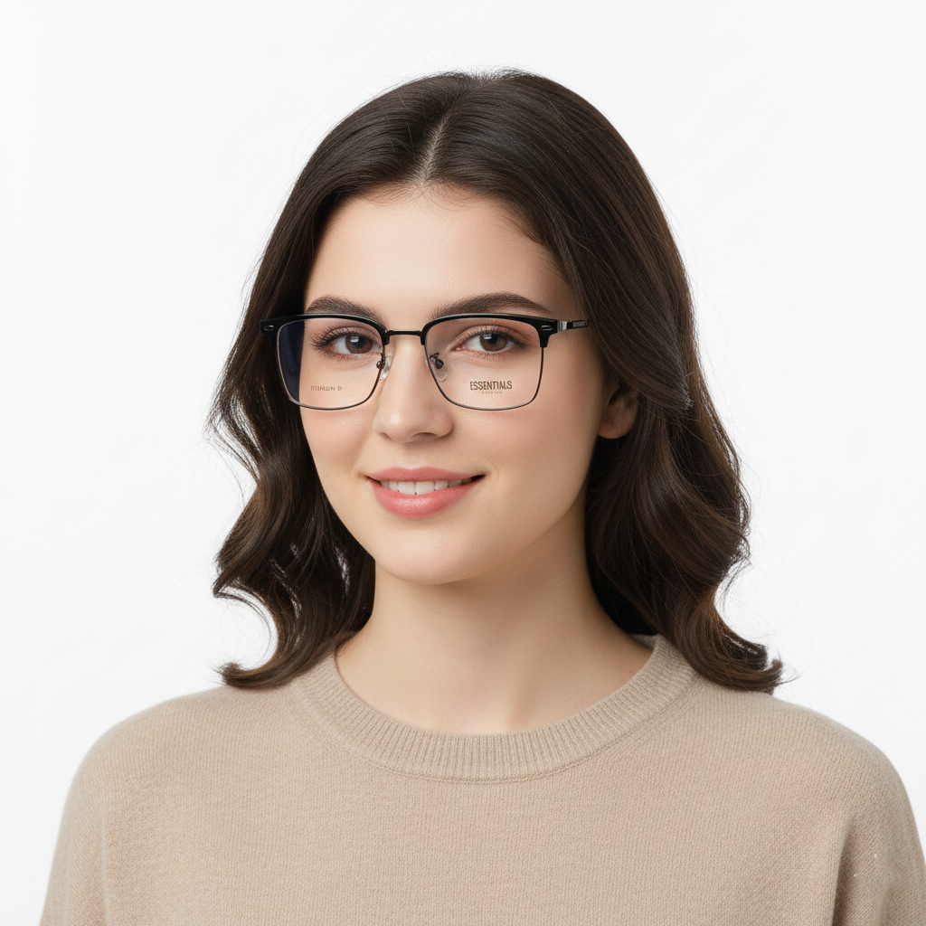  Gọng kính ESSENTIALS EXECUTIVE8 BLK/GUN 