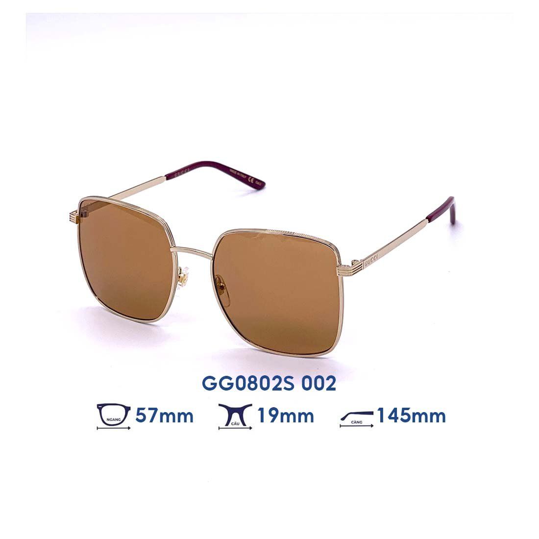  Kính mát GUCCI GG0802S 002 