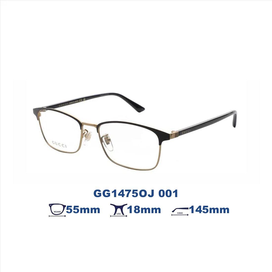 Gọng kính GUCCI GG1475OJ 001