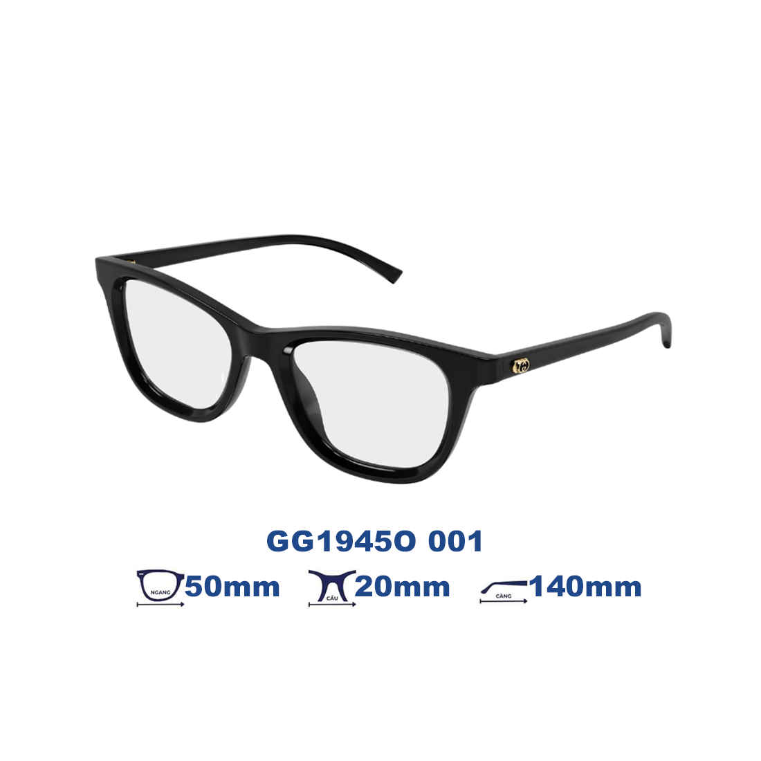  Gọng kính GUCCI GG1945O 001 