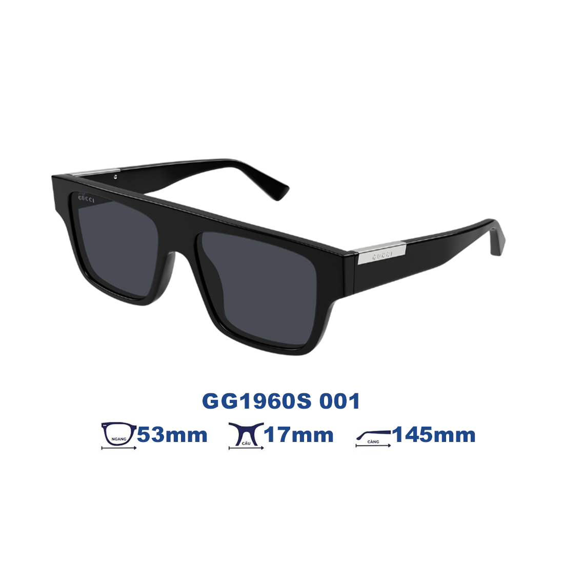  Kính mát GUCCI GG1960S 001 