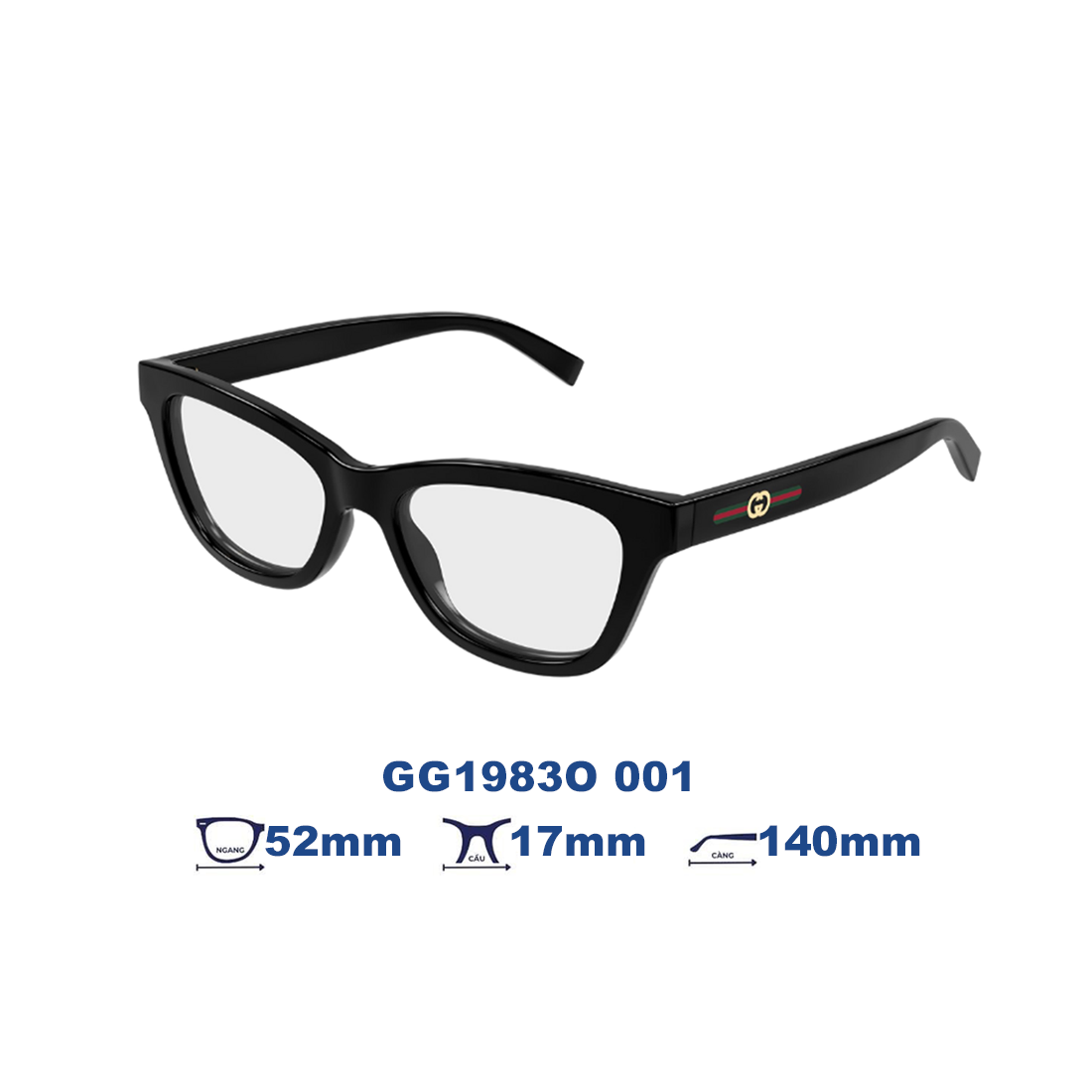  Gọng kính GUCCI GG1983O 001 