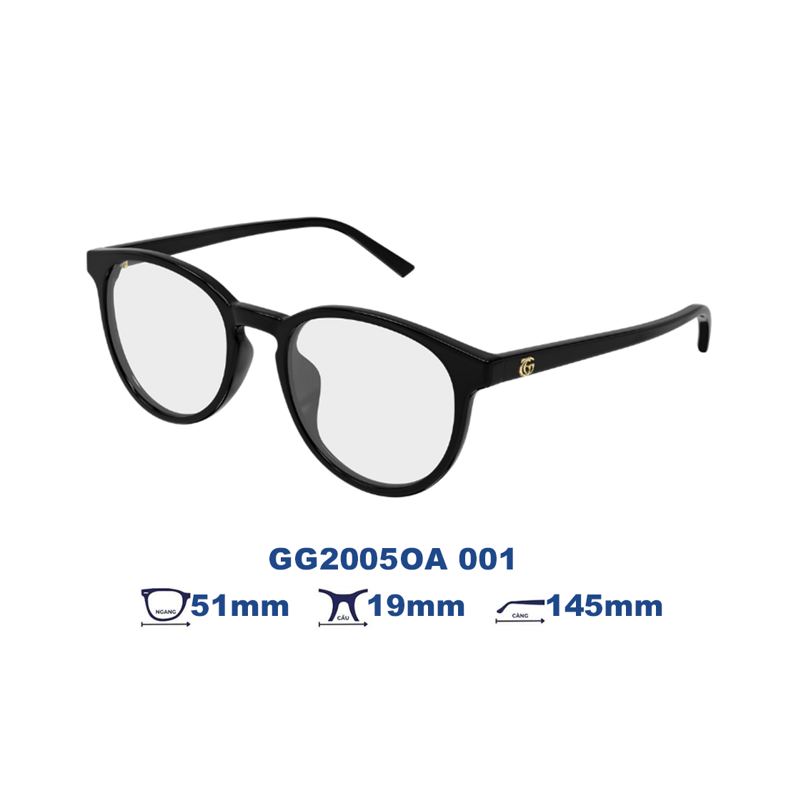  Gọng kính GUCCI GG2005OA 001 