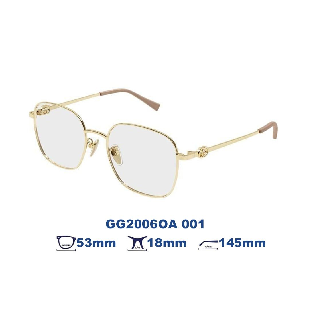  Gọng kính GUCCI GG2006OA 001 