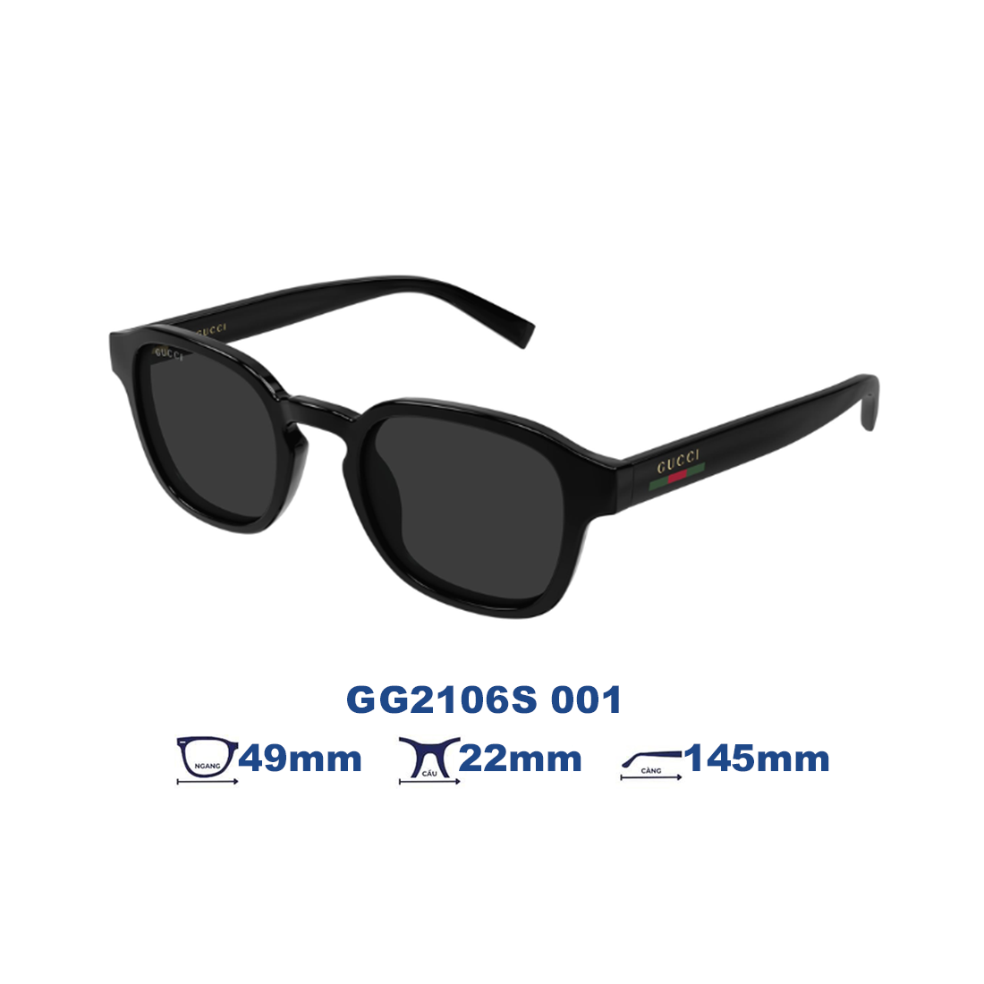  Kính mát GUCCI GG2106S 001 