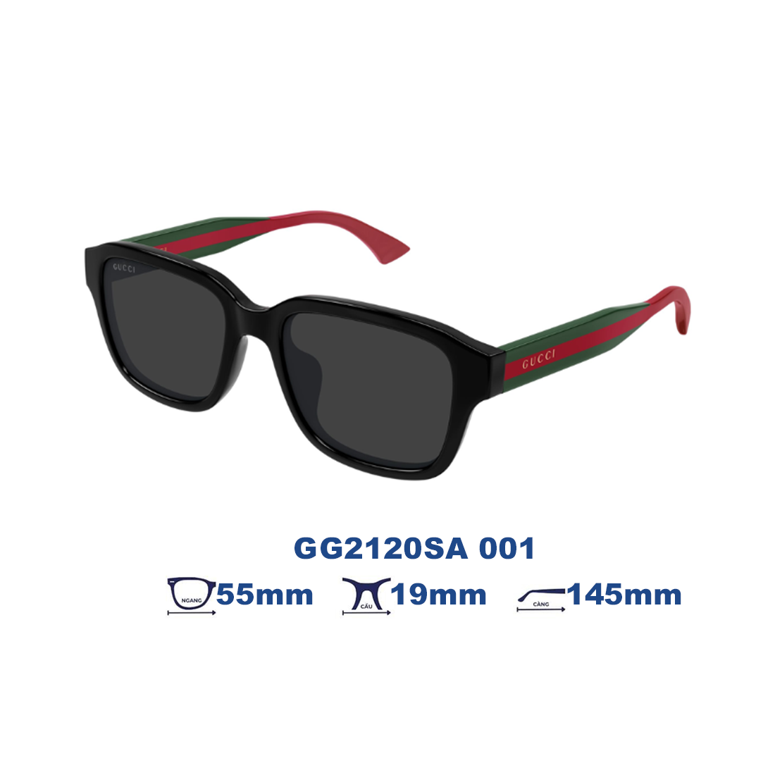  Kính mát GUCCI GG2120SA 001 