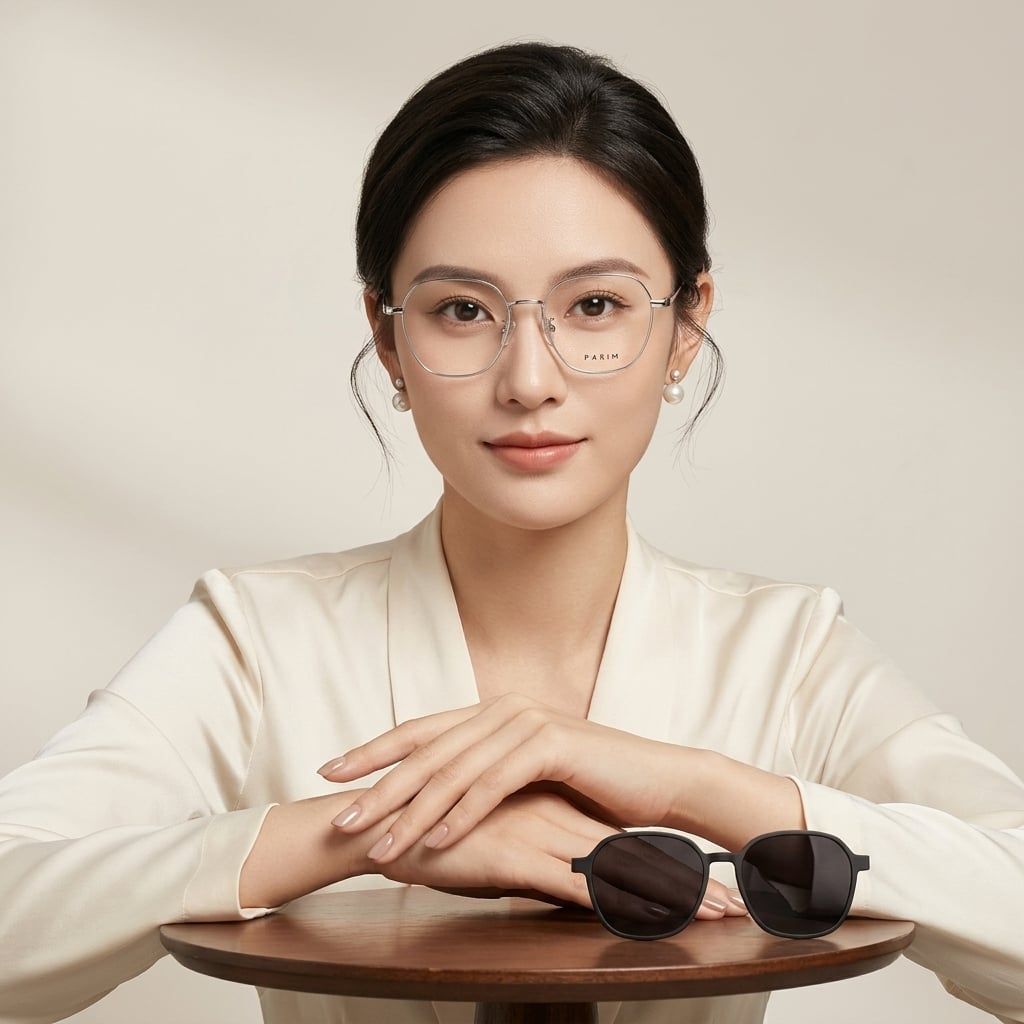 Gọng kính clip-on PARIM 95002 N1B