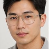 Gọng kính Rayban Frank Titanium RX8258V 1224 - Bạc bóng