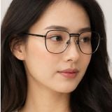Gọng kính Rayban Frank Titanium RX8258V 1237 - Đen bóng