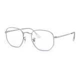 Gọng kính Rayban Hexagonal RX6448F 2501 - Bạc bóng