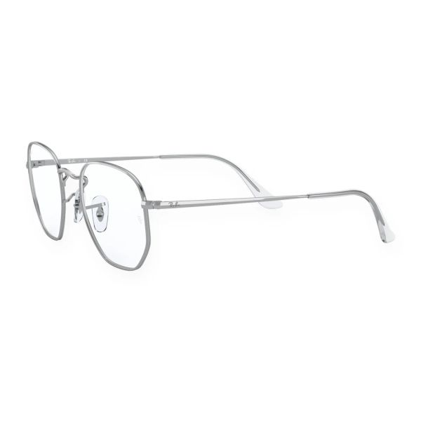 Gọng kính Rayban Hexagonal RX6448F 2501 - Bạc bóng