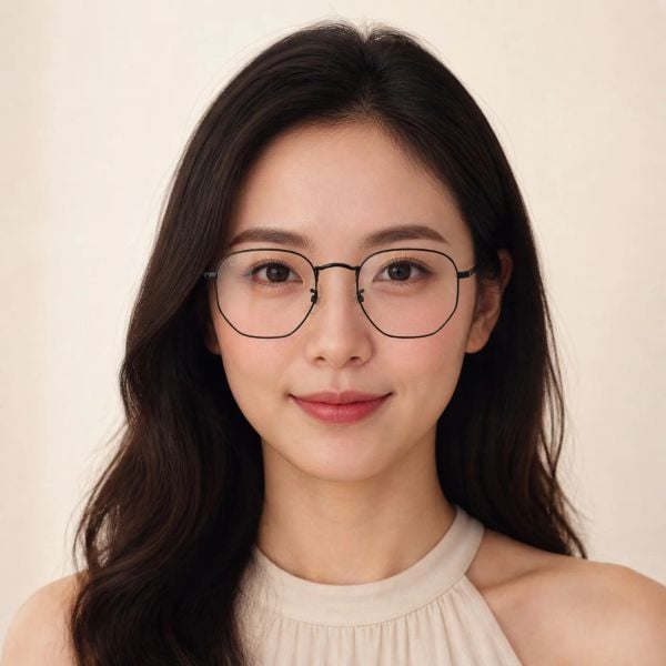 Gọng kính Rayban Hexagonal RX6448F 2509 - Đen bóng