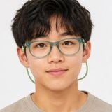 Gọng kính trẻ em Rayban Star Wars Grogu Mini New Wayfarer Optics RY1642F 7538 - Xanh dầu trong suốt