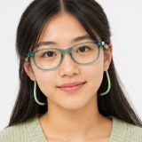 Gọng kính trẻ em Rayban Star Wars Grogu Mini New Wayfarer Optics RY1642F 7538 - Xanh dầu trong suốt