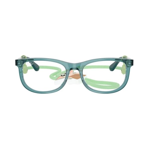 Gọng kính trẻ em Rayban Star Wars Grogu Mini New Wayfarer Optics RY1642F 7538 - Xanh dầu trong suốt