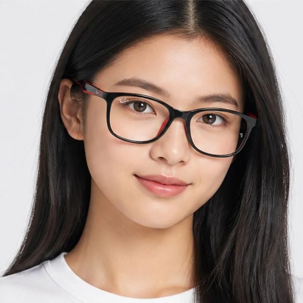 Gọng kính trẻ em Rayban Junior RY1644 3928 - Đen phối cao su đỏ