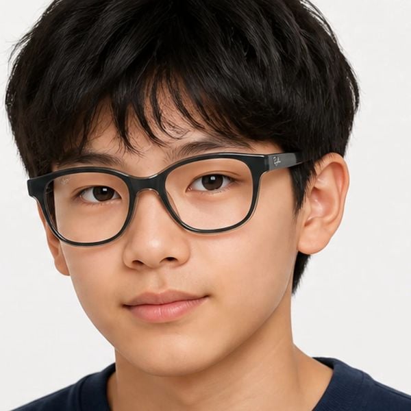 Gọng kính trẻ em Rayban Junior RY1950 7202 - Đen phối trong suốt tự nhiên