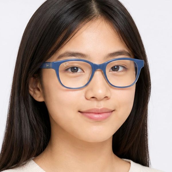 Gọng kính trẻ em Rayban Junior RY1950 7203 - Xanh dương phối trong suốt tự nhiên