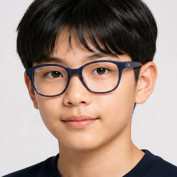 Gọng kính trẻ em Rayban Junior RY1950 7205 - Xanh dương phối xanh dương trong suốt