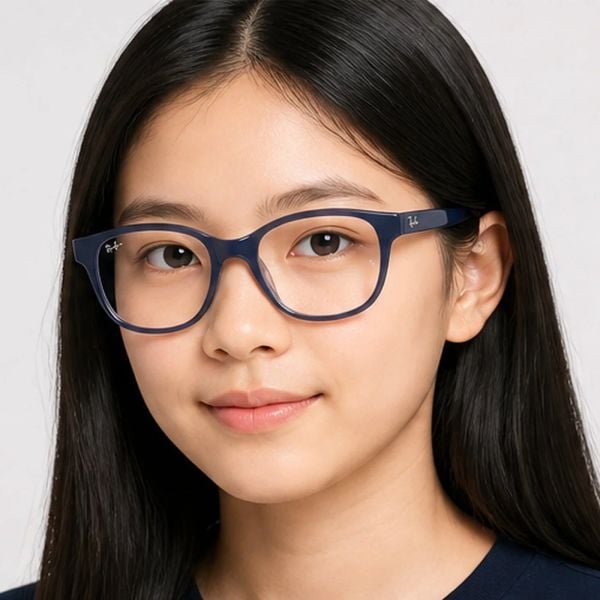 Gọng kính trẻ em Rayban Junior RY1950 7205 - Xanh dương phối xanh dương trong suốt
