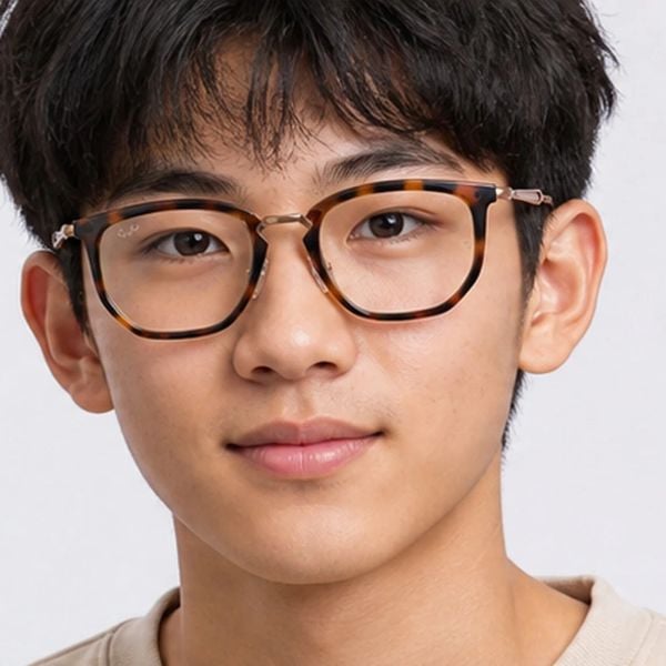 Gọng kính trẻ em Rayban Junior RY9085V 7518 - Nâu vân đồi mồi sọc