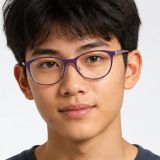 Gọng kính trẻ em Rayban Junior RY9552V 4098 - Tím mờ phối bạc