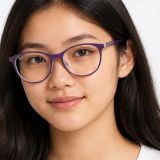 Gọng kính trẻ em Rayban Junior RY9552V 4098 - Tím mờ phối bạc