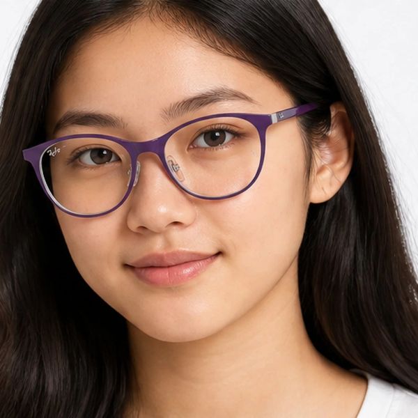 Gọng kính trẻ em Rayban Junior RY9552V 4098 - Tím mờ phối bạc