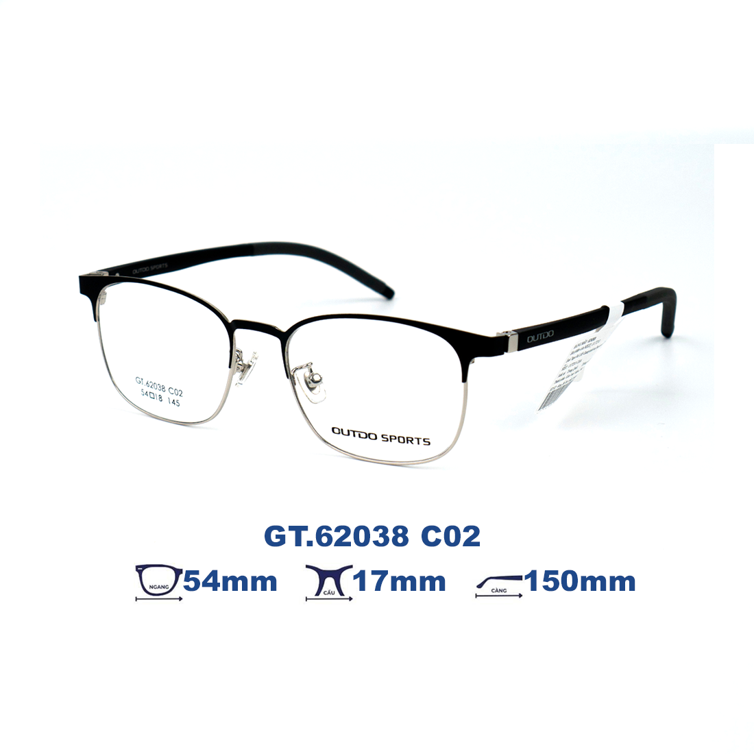 Gọng kính OUTDO GT.62038 C02