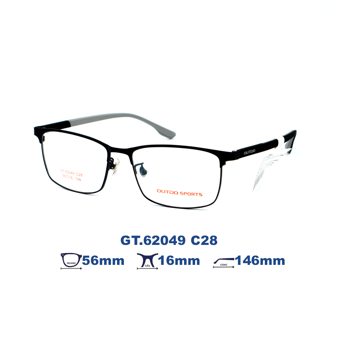 Gọng kính OUTDO GT.62049 C28